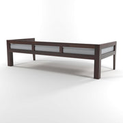Wooden 3 Seater Sofa Bench with Cushioned Seat