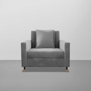 Modern Grey Accent Chair | Comfortable Living Room Chair