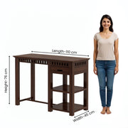 Onija Sheesham Wood Study Desk with Drawer & Open Storage