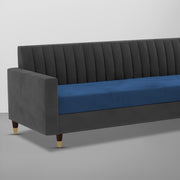 ONIJA Modern 3 Seater Sofa – Grey & Blue