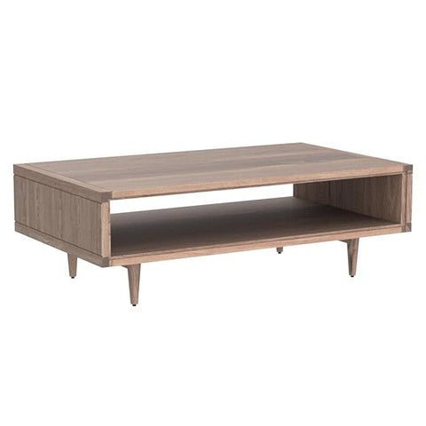 ONIJA  Wooden Coffee Table, Rectangle Sofa Center Table for Living Room | Rectangular Coffee Centre Table Shelf Storage