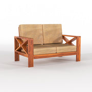 ONIJA Solid Sheesham Wooden 4 Seater Sofa Set for Living Room, 2+2 Seater Sofa Sets   Honey Finish