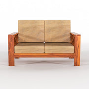 ONIJA Solid Sheesham Wooden 4 Seater Sofa Set for Living Room, 2+2 Seater Sofa Sets   Honey Finish