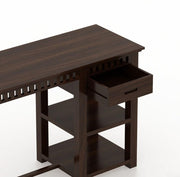 Onija Sheesham Wood Study Desk with Drawer & Open Storage