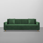 ONIJA Modern 3 Seater Sofa – Green Velvet
