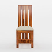 4 Seater Wooden Dining Table Set with High Back Chairs