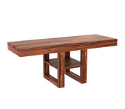 onija Sheeshsam Wooden Coffee Center Table with 2 Stools