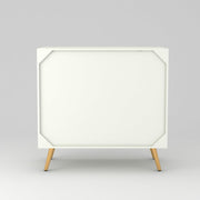 Tveshan HDMR Premium Wood Sideboard Cabinet (White)