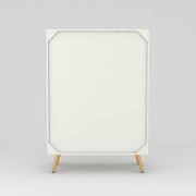 Zenvay HDMR Premium Wood Sideboard Cabinet (White)