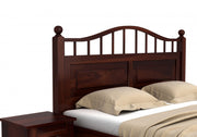 Varnak Sheesham Wood King Size Bed Without Storage (Walnut Finish)