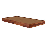 Bryan Sheesham Wood Single Bed Without Storage (Honey Finish)