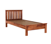Venus Sheesham Wood Single Bed Without Storage (Honey Finish)