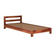 Pavlich Sheesham Wood Single Bed Without Storage (Honey Finish)