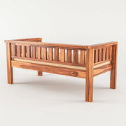 ONIJA Wooden 6 Seater Sofa Set with Coffee Table Finish: Honey Type: 2+2+2,