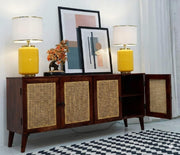 ONIJA Solid Wood Wooden Sideboard Cabinet
