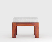 Navryx Sheesham Wood Center Table With Stools (Honey Finish)