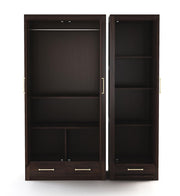 onija Solid Sheesham Wood Wardrobe Space Saving with 3 Door & 3 Drawer