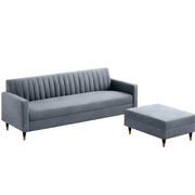 Modern Grey L-Shaped Sectional Sofa