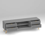 ONIJA HDMR Premium Wood TV Unit for Living Room (Grey)