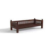 ONIJA Sheesham Wood Sofa 3 Seater Sofa Diwan Bed