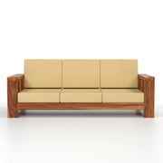 ONIJA  Sheesham Wood Sofa Set 5 Seater Finish: Honey