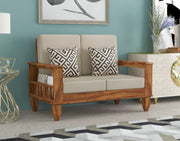 ONIJA Solid Sheesham Wood Sofa Set 2 Seater