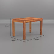 Solid Wood Dining Table Set with 3 Chairs & Bench