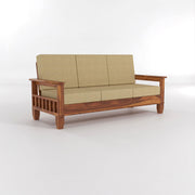 ONIJA Sheesham Wooden 5 Seater Sofa Set Finish: Honey