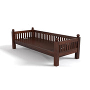 ONIJA Sheesham Wood Sofa 3 Seater Sofa Diwan Bed