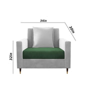 ONIJA Modern Accent Armchair – Premium Fabric Chair