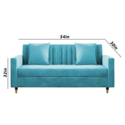 ONIJA Modern 3+2 Sofa Set – Aqua Blue