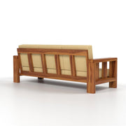 ONIJA  Sheesham Wood Sofa Set 5 Seater Finish: Honey