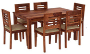 6 Seater Wooden Dining Table Set
