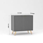 Tveshan HDMR Premium Wood Sideboard Cabinet (Grey)