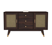 Zenthior Sheesham Wood Cabinet and Sideboard (Walnut Finish)