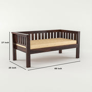 ONIJA Wooden 6 Seater Sofa Set with Coffee Table Walnut Type: 2+2+2,