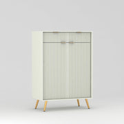 Zenvay HDMR Premium Wood Sideboard Cabinet (White)