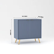 Tveshan HDMR Premium Wood Sideboard Cabinet (Slate Blue)