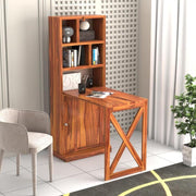 ONIJA  Solid Sheesham Wood Foldable Study Table
