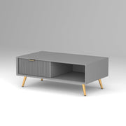 Arvitho HDMR Premium Wood Coffee Table (Grey)