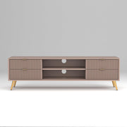 ONIJA HDMR Premium Wood TV Unit for Living Room  (Mocha Beige)