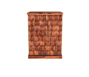 ONIJA Wooden Bar Cabinet | Home Bar Furniture with Wine Rack & Drawer | Honey