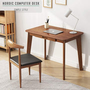 ONIJA Sheesham Wooden Study Table for Students Laptop Office Desk