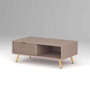 Arvitho HDMR Premium Wood Coffee Table (Mocha Beige)