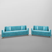 ONIJA Modern 3+2 Sofa Set – Aqua Blue