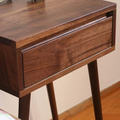 ONIJA  Wooden Bedside Table for Bedroom/Nightstand | Wooden Nightstand Lamp Table with 1 Drawer