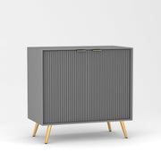 Tveshan HDMR Premium Wood Sideboard Cabinet (Grey)