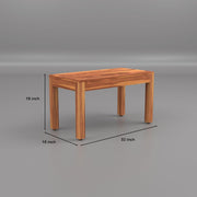 Solid Wood Dining Table Set with 3 Chairs & Bench