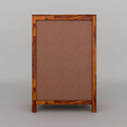 Modern Solid Wood Cane Door Crockery & Storage Cabinet with Drawer