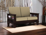 ONIJA Solid Sheesham Wood Sofa Set 2 Seater